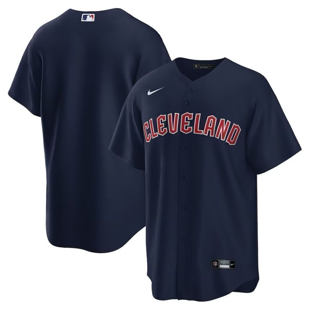 Nike Authentic Cleveland Guardians Baseball Alternate Navy Jersey